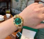 C Factory ROLEX 904L Steel 7750 Automatic Movement 40MM Green Watch